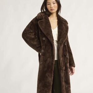 Scoop Plush Faux Fur Coat